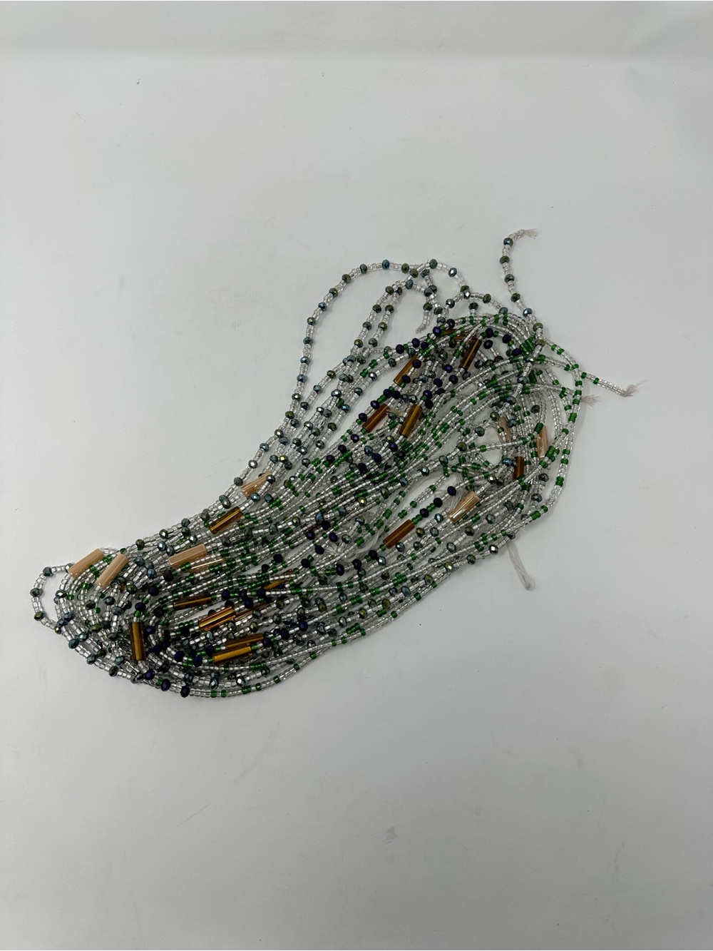 Crystal Tie on African Waist Beads Waistline Belly Chain Women’s 45inches